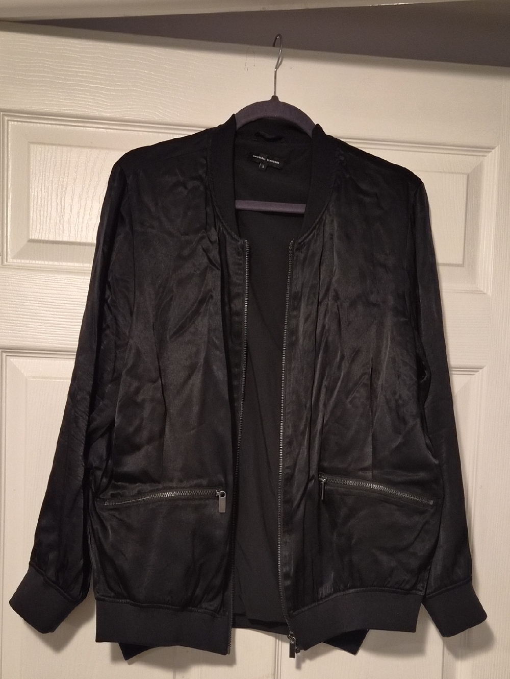 Universal Standard Satin Black  Jacket